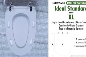 SCHEDA TECNICA MISURE copriwater IDEAL STANDARD XL