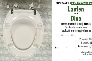 SCHEDA TECNICA MISURE copriwater LAUFEN/DURAVIT DINO