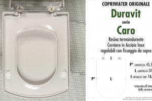 SCHEDA TECNICA MISURE copriwater LAUFEN/DURAVIT CARO
