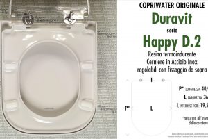 SCHEDA TECNICA MISURE copriwater LAUFEN/DURAVIT HAPPY D