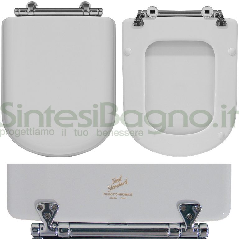 HYDRO HOME WC-Sitz Für Ideal Standard Conca – Originalgetreuer Ersatz Aus Beschichtetem Holz | Made In Italy | Blau