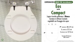 SCHEDA TECNICA MISURE copriwater EOS COMPACT