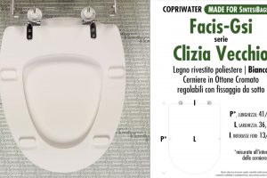 CHEDA TECNICA MISURE copriwater FACIS/GSI CLIZIA