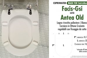 SCHEDA TECNICA MISURE copriwater FACIS/GSI ANTEA
