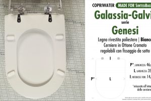 SCHEDA TECNICA MISURE copriwater GALASSIA-GALVIT GENESI