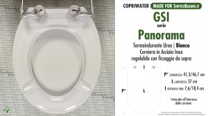 SCHEDA TECNICA MISURE copriwater FACIS/GSI PANORAMA