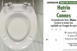 SCHEDA TECNICA MISURE copriwater HATRIA CANNES