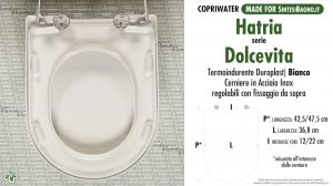 SCHEDA TECNICA MISURE copriwater HATRIA DOLCEVITA