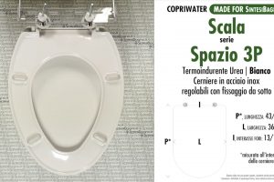 SCHEDA TECNICA MISURE copriwater SCALA SPAZIO 3P