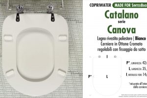 SCHEDA TECNICA / DATASHEET copriwater CATALANO modello CANOVA