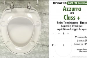 SCHEDA TECNICA MISURE copriwater AZZURRA CLASS+