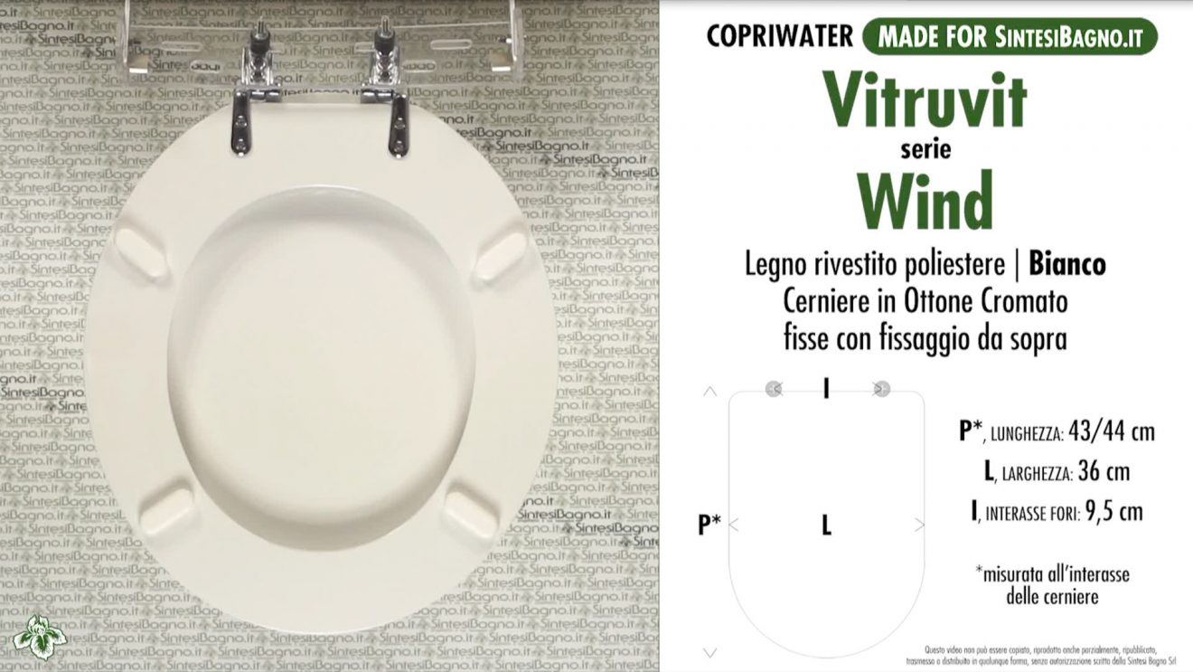 Copriwater Di Ricambio Per Vaso Vitruvit Alba – Sostituzione Semplice